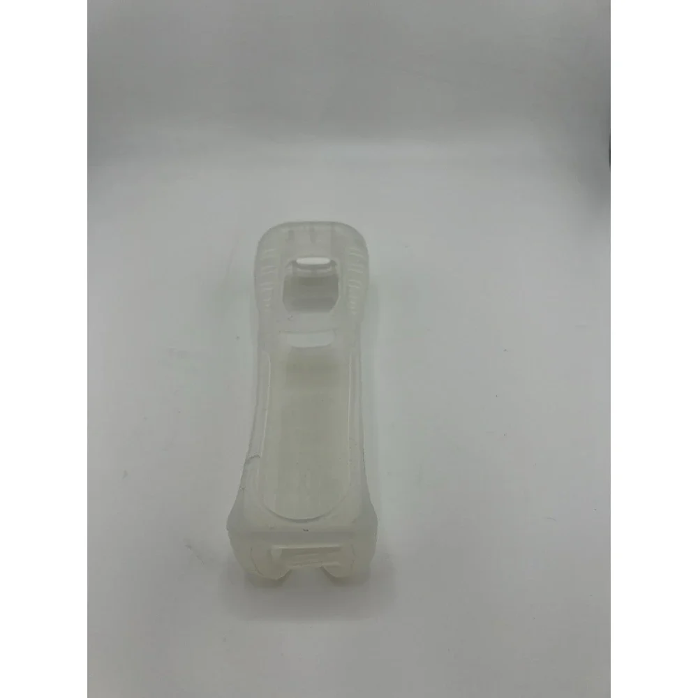 Nintendo Wii Remote RVL-003 White Nunchuk Controller and Silicone Sleeve Bundle